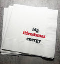 Friendsmas Christmas Party Very Merry Friendsmas It’s giving Friendsmas Funny Christmas Cocktail, Luncheon or Dinner Napkins Set of 25