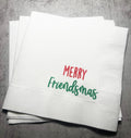 Friendsmas Christmas Party Very Merry Friendsmas It’s giving Friendsmas Funny Christmas Cocktail, Luncheon or Dinner Napkins Set of 25