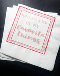 Favorite Things Party Galentines Day Brunch Love My Gals a Brunch  Valentines Day Party Cocktail, Luncheon or Dinner Napkins, Set of 25