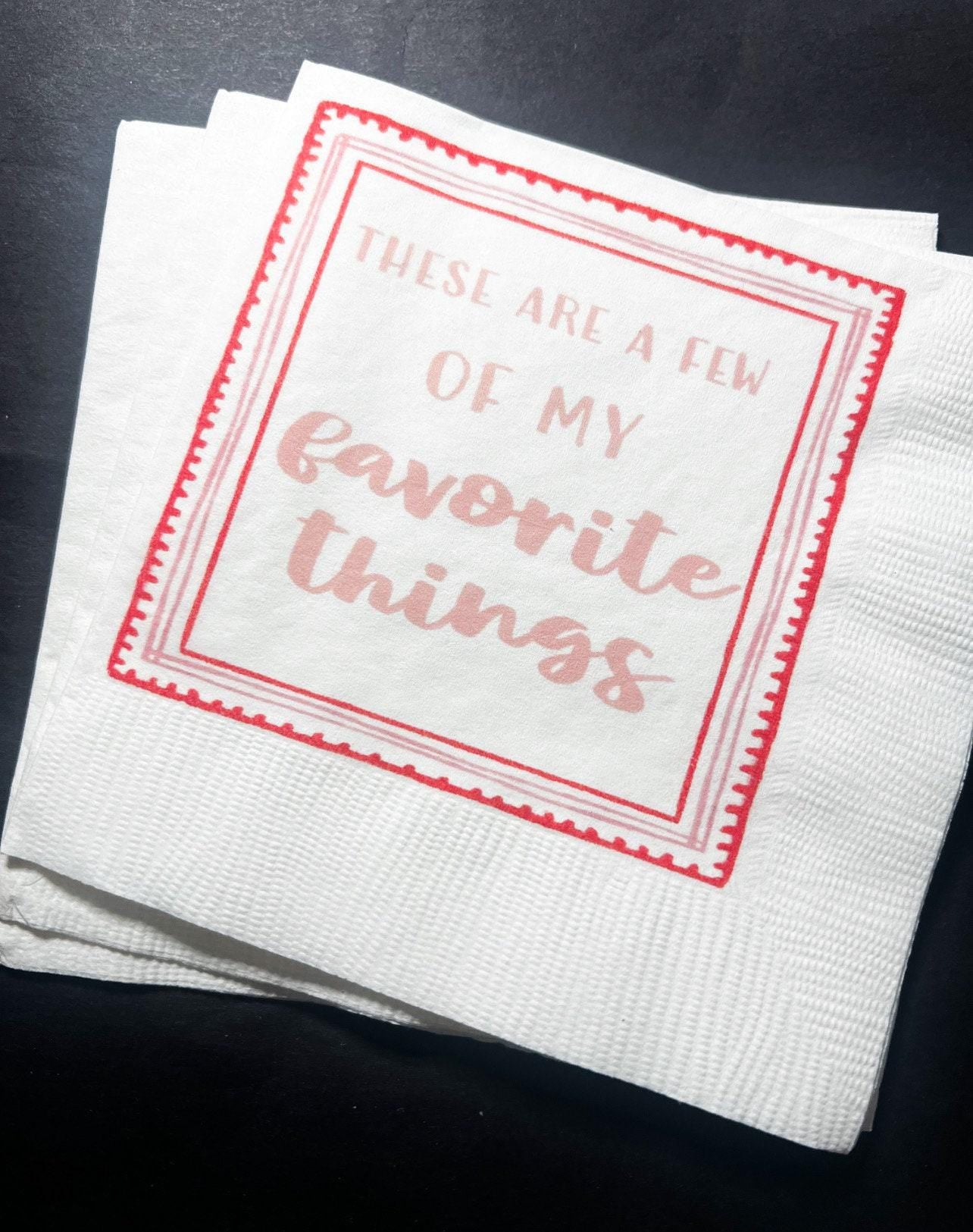 Favorite Things Party Galentines Day Brunch Love My Gals a Brunch  Valentines Day Party Cocktail, Luncheon or Dinner Napkins, Set of 25