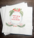 Nutcracker Baby Shower Winter December Baby Shower Merry Little Baby Shower Personalized Cocktail, Luncheon or Dinner Napkins Set of 25