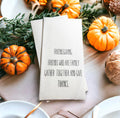 Friendsgiving Guest Towels Linen Feel Ultra Ply White Disposable Towel Dinner Napkin Friendsgiving Thanksgiving Paper Hand Towels, Set of 20