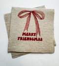 Friendsmas Christmas Party Very Merry Friendsmas It’s giving Friendsmas Funny Christmas Kraft Cocktail or Dinner Napkins Set of 25