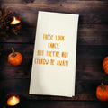 Fall Guest Towels Linen Feel Ultra Ply White Disposable Towel Dinner Napkin Guest Bathroom Thanksgiving Paper Hand Towels, Set of 20