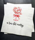 Tini Bit Merry Santa Martini Christmas Party Jingle & Mingle Friendsmas Holiday Cocktail Party Cocktail Luncheon or Dinner Napkins Set of 25