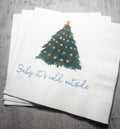 Baby It's Cold Outside Baby Shower Winter Christmas December Baby Shower Birthday Cocktail, Luncheon or Dinner Napkins Set of 25