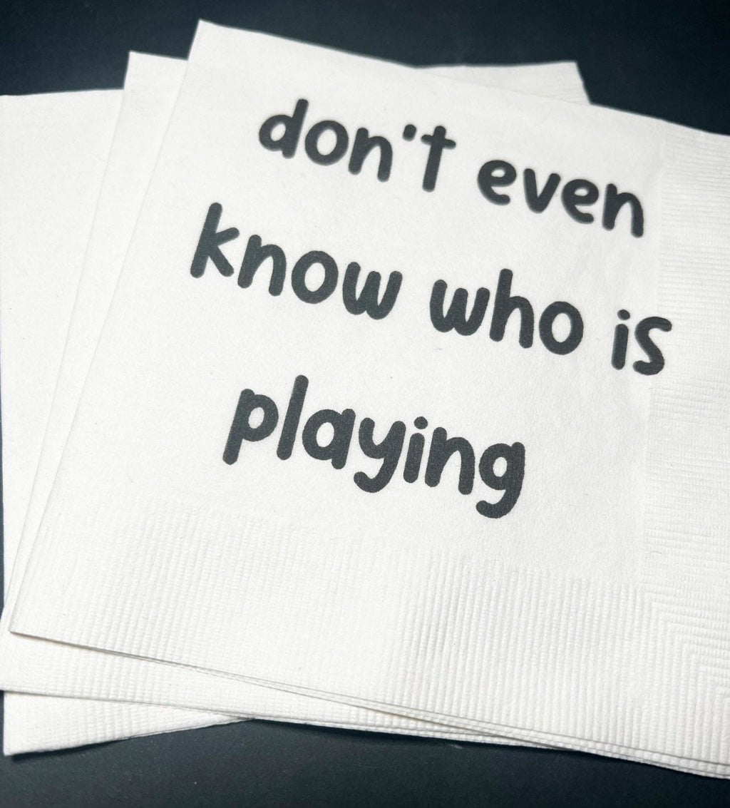 Football Party Funny Super Football Game Cocktail or Luncheon Napkins, Set of 25