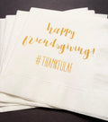 Thankful Af Friendsgiving Thanksgiving Friends Cocktail Napkins, Set of 25