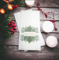 Christmas Guest Towels Linen Feel Ultra Ply White Disposable Towel Dinner Napkin Holiday Christmas Paper Hand Towels, Set of 20