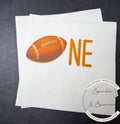 Football Birthday Football One First Birthday 1st Year Down Football Birthday Party Cocktail, Luncheon or Dinner Napkins Set of 25