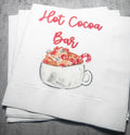 Hot Cocoa Bar Christmas Party Winter Birthday Party Winter Baby Shower Baby it’s Cold Cocktail, Luncheon or Dinner Napkins Set of 25