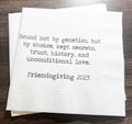 Friendsgiving Gather Give Thanks Funny Friendsgiving Thanksgiving Table Cocktail, Luncheon or Dinner Napkins Set of 25