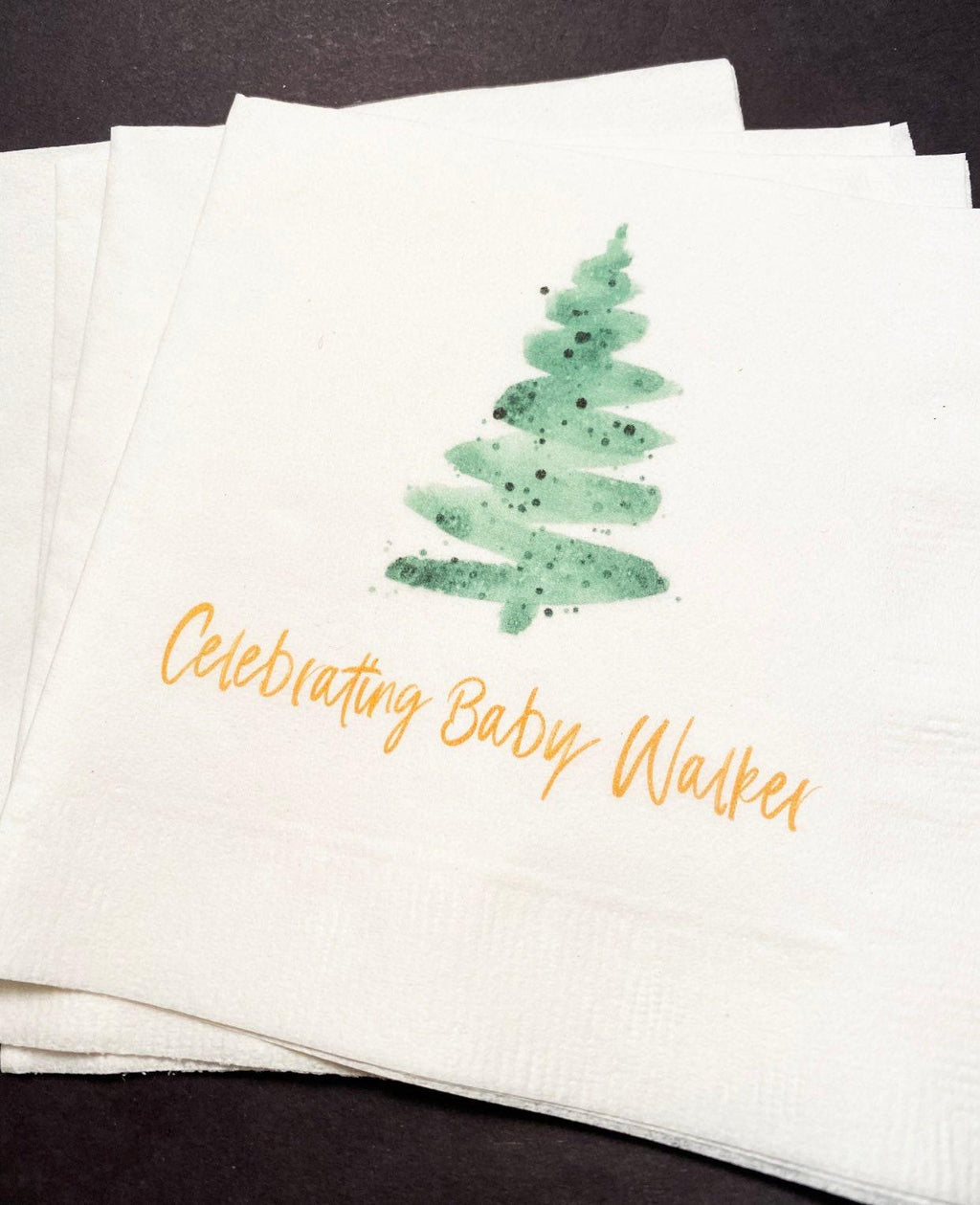 Baby It's Cold Outside Winter Christmas Baby Shower Birthday December Shower Personalized Cocktail, Luncheon or Dinner Napkins Set of 25