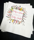 Baby in Bloom Spring Summer Baby Shower Wildflower Personalized Cocktail, Luncheon or Dinner Napkins Set of 25