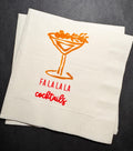 Fa la la la Cocktails Tini Bit Merry Holiday Martini Christmas Party Friendsmas Holiday Party Cocktail Luncheon or Dinner Napkins Set of 25