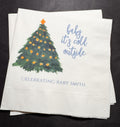 Baby It's Cold Outside Winter Christmas Baby Shower Winter Snowflake Shower Personalized Cocktail or Luncheon Napkins, Set of 25