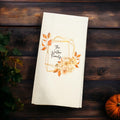 Fall Guest Towels Thanksgiving Linen Feel Ultra Ply White Disposable Towel Dinner Napkin Personalized Paper Hand Towels, Set of 20