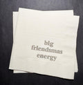 Friendsmas Christmas Party Very Merry Friendsmas It’s giving Friendsmas Funny Christmas Cocktail, Luncheon or Dinner Napkins Set of 25
