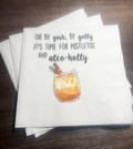 Eat Drink Be Merry Funny Christmas Party Oh By Gosh By Golly Alcoholly Girls Holiday Party Cocktail, Luncheon or Dinner Napkins Set of 25