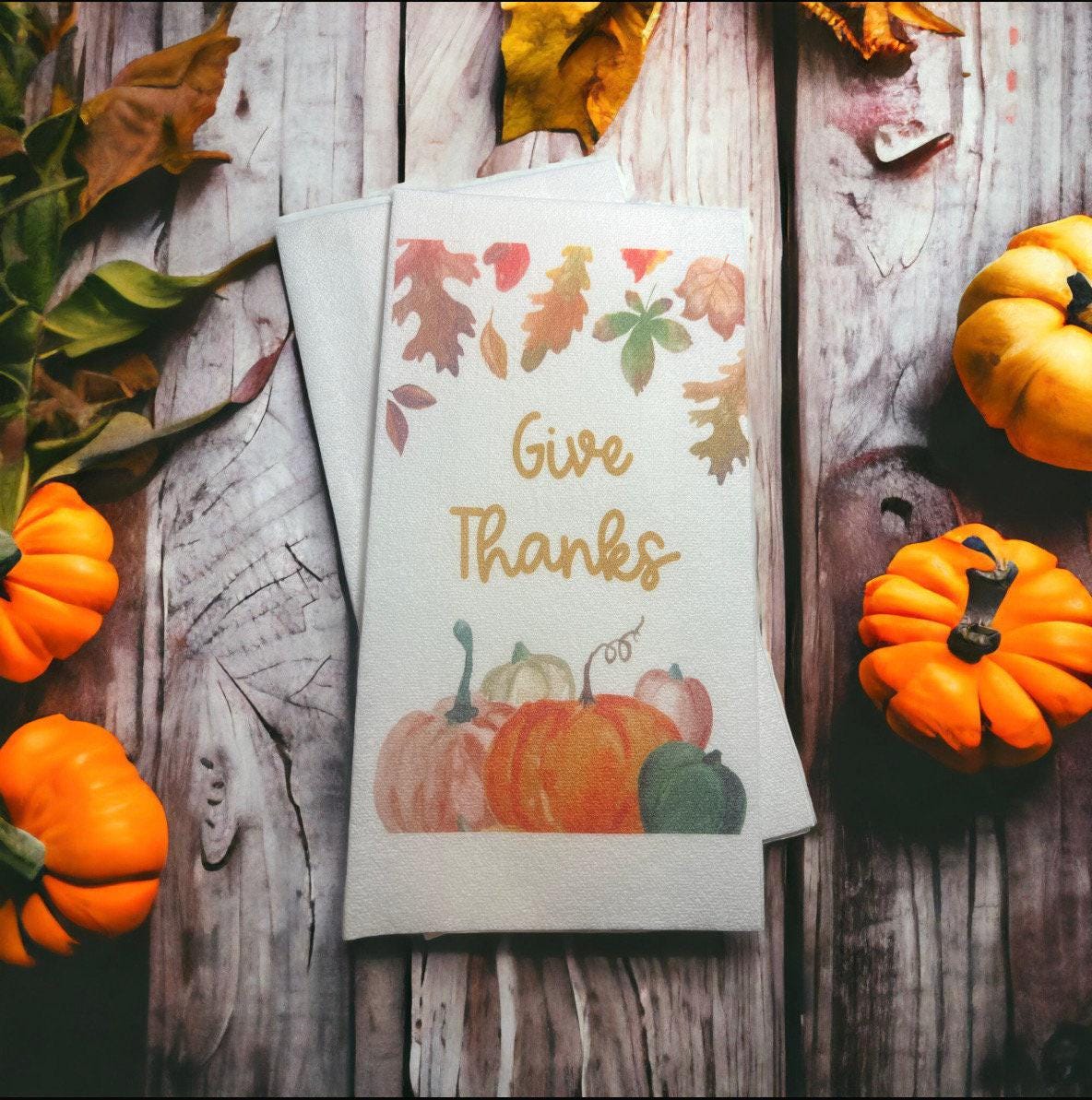 Thanksgiving Guest Towels Linen Feel Ultra Ply White Disposable Towel Dinner Napkin Friendsgiving Thanksgiving Paper Hand Towels, Set of 20