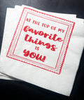 Favorite Things Party Galentines Day Brunch Love My Gals a Brunch  Valentines Day Party Cocktail, Luncheon or Dinner Napkins, Set of 25