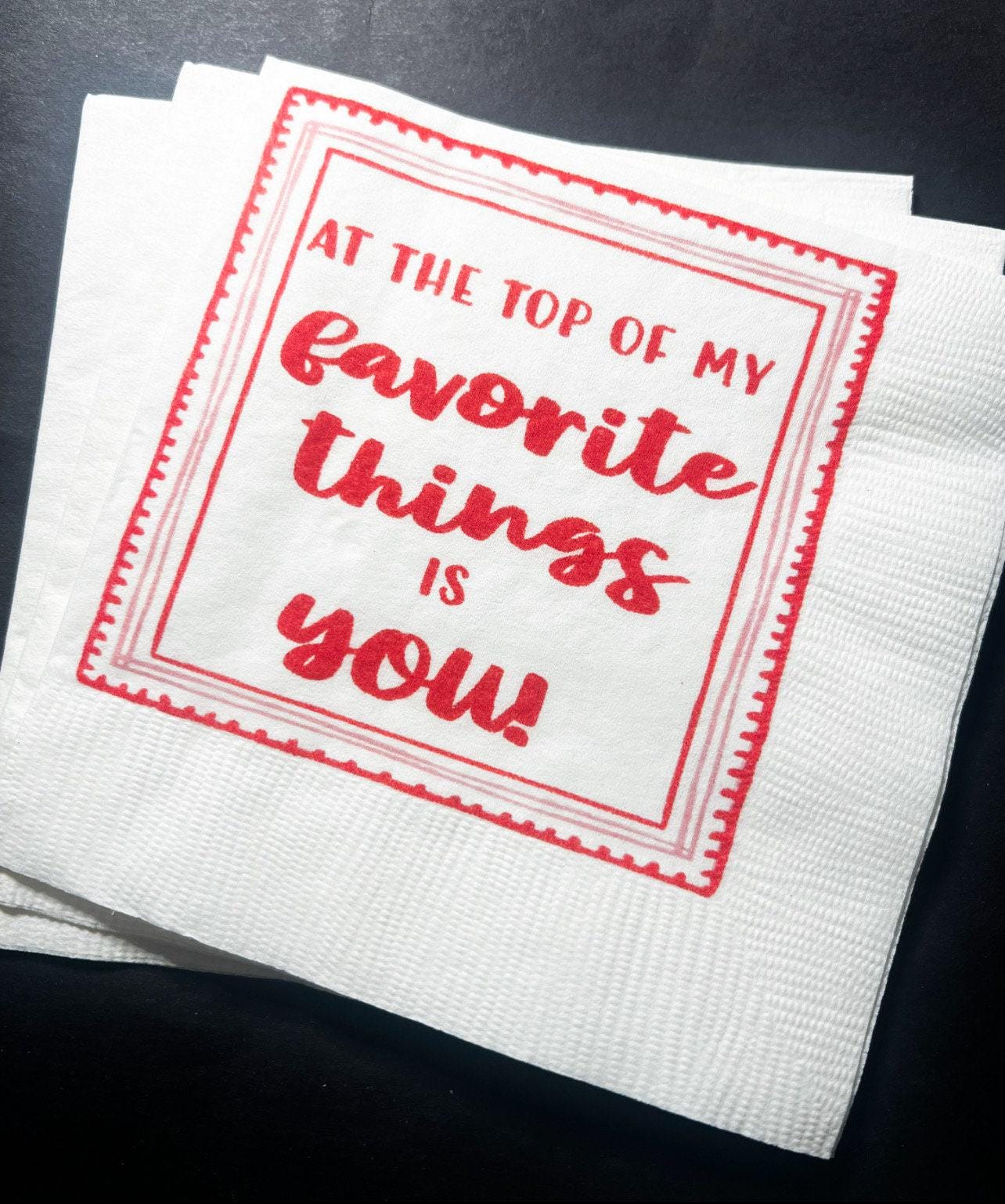 Favorite Things Party Galentines Day Brunch Love My Gals a Brunch  Valentines Day Party Cocktail, Luncheon or Dinner Napkins, Set of 25