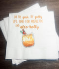 Eat Drink Be Merry Funny Christmas Party Oh By Gosh By Golly Alcoholly Girls Holiday Party Cocktail, Luncheon or Dinner Napkins Set of 25