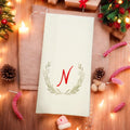 Holiday Guest Towels Christmas Linen Feel Ultra Ply White Disposable Towel Christmas Dinner Napkin Personalized Paper Hand Towels, Set of 20