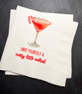 Tini Bit Merry Little Cocktail Holiday Martini Christmas Party Jingle & Mingle Friendsmas Cocktail Luncheon or Dinner Napkins Set of 25