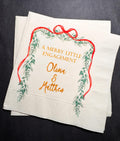 Merry Little Engagement Tis the Season to be Married Christmas Engagement Party Bridal Shower Cocktail, Luncheon or Dinner Napkins Set of 25