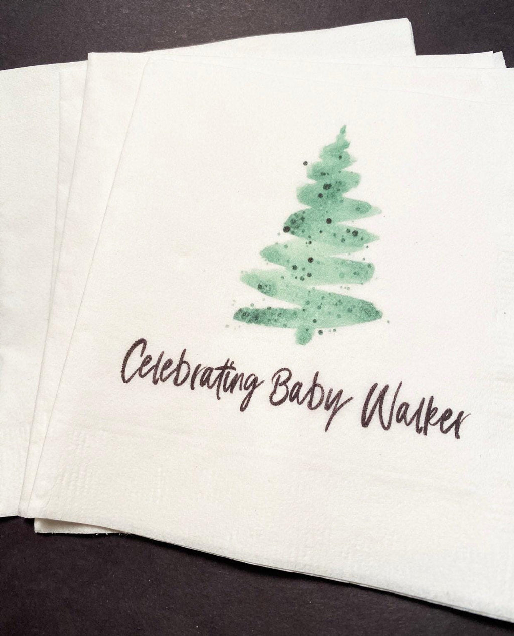 Baby It's Cold Outside Winter Christmas Baby Shower Birthday December Shower Personalized Cocktail, Luncheon or Dinner Napkins Set of 25