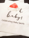 Santa Oh Baby Santa Baby Gender Reveal Christmas Reveal December Gender Reveal Personalized  Cocktail, Luncheon or Dinner Napkins Set of 25