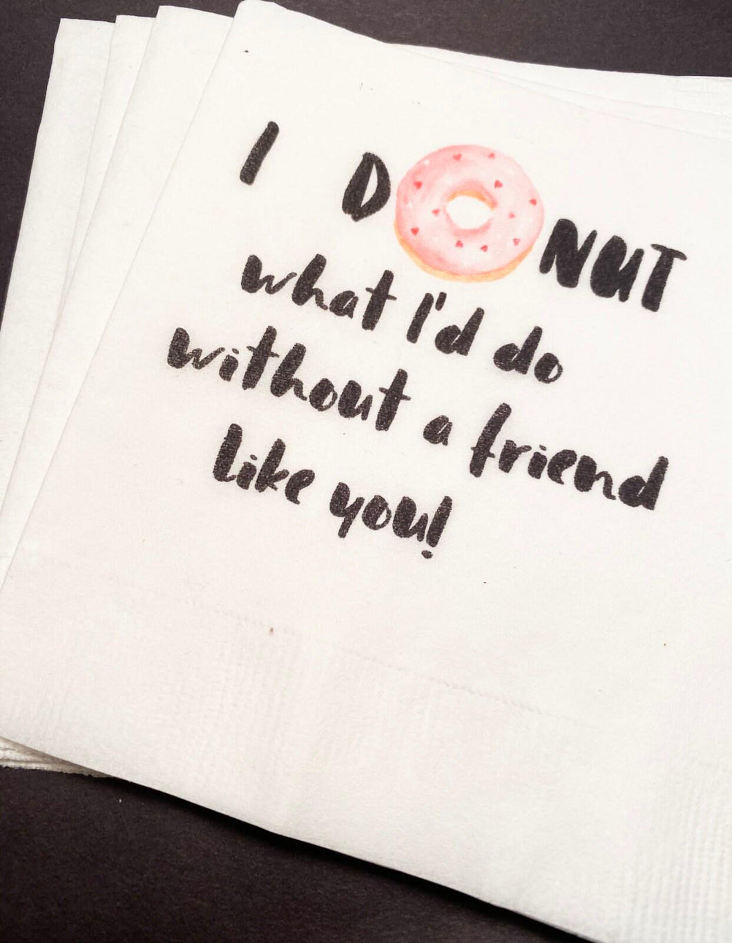 Galentines Day Brunch Donut What I’d Do Love My Gals a Brunch Girlfriends Valentines Day Party Singles Party Cocktail Napkins, Set of 25