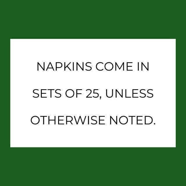 Custom Monogram Napkins Wedding Initial Napkins Baby Shower Green Monogram Personalized Cocktail, Luncheon or Dinner Napkins Set of 25