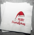 Friendsmas Christmas Party Very Merry Friendsmas It’s giving Friendsmas Funny Christmas Cocktail, Luncheon or Dinner Napkins Set of 25