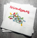 Friendsmas Christmas Party Very Merry Friendsmas It’s giving Friendsmas Funny Christmas Cocktail, Luncheon or Dinner Napkins Set of 25