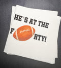Football Birthday He's at the Forty Football themed 40th Birthday Its Game Time Cocktail, Luncheon or Dinner Napkins Set of 25