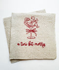 Tini Bit Merry Santa Martini Christmas Party Jingle & Mingle Friendsmas Holiday Cocktail Party Kraft Cocktail or Dinner Napkins Set of 25