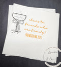 Friendsgiving Thankful for Cocktails 2025 Friendsgiving Cocktails Martini Funny Friendsgiving Cocktail, Luncheon or Dinner Napkins Set of 25