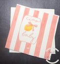 Ciao Baby Lemon Oh Baby Pink Bow Italian Baby Shower Lemon Baby Shower Summer Lemon Baby Cocktail, Luncheon or Dinner Napkins Set of 25