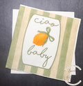 Ciao Baby Lemon Oh Baby Sage Green Bow Italian Baby Shower Lemon Baby Shower Summer Lemon Cocktail, Luncheon or Dinner Napkins Set of 25