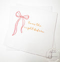 Twas the Night Wedding Rehearsal Dinner Napkins Christmas Rehearsal Dinner December Rehearsal Dinner  Red Bow Cocktail Napkins, Set of 25