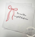 Twas the Night Wedding Rehearsal Dinner Napkins Christmas Rehearsal Dinner December Rehearsal Dinner  Red Bow Cocktail Napkins, Set of 25