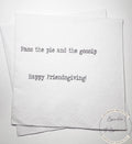 Friendsgiving Napkins Hostess Gift Funny Friends Thanksgiving Friendsgiving 2025 Dinner Party Cocktail, Luncheon or Dinner Napkins Set of 25
