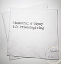 Friendsgiving Napkins Hostess Gift Funny Friends Thanksgiving Friendsgiving 2025 Dinner Party Cocktail, Luncheon or Dinner Napkins Set of 25