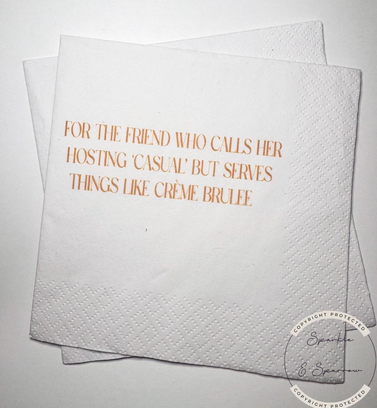 Hostess Gift Holiday Hostess Gift Thanksgiving Napkins Friendsgiving Napkins Christmas Hostess Gift Funny Snarky Cocktail Napkins, Set of 25