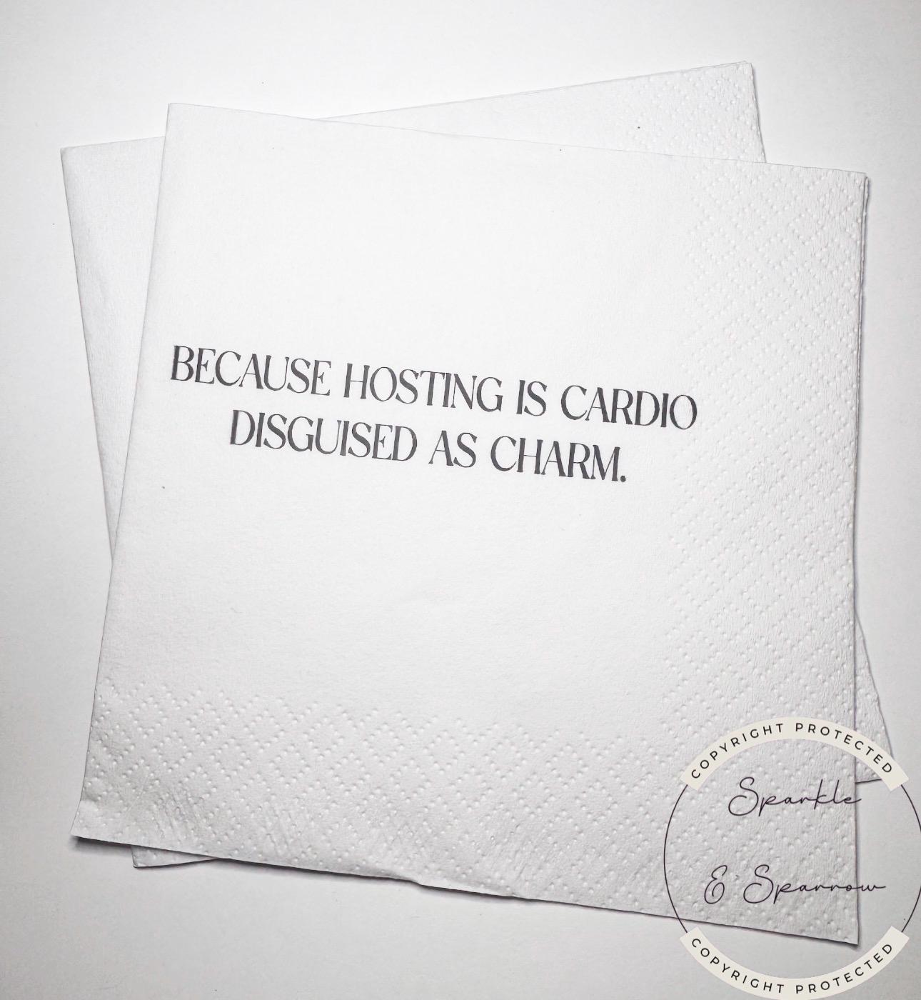 Hostess Gift Holiday Hostess Gift Thanksgiving Napkins Friendsgiving Napkins Christmas Hostess Gift Funny Snarky Cocktail Napkins, Set of 25