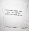 Hostess Gift Holiday Hostess Gift Thanksgiving Napkins Friendsgiving Napkins Christmas Hostess Gift Funny Snarky Cocktail Napkins, Set of 25