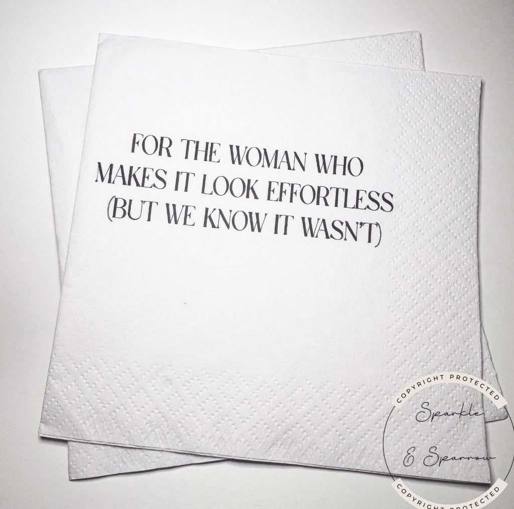 Hostess Gift Holiday Hostess Gift Thanksgiving Napkins Friendsgiving Napkins Christmas Hostess Gift Funny Snarky Cocktail Napkins, Set of 25