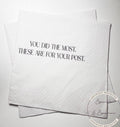 Hostess Gift Holiday Hostess Gift Thanksgiving Napkins Friendsgiving Napkins Christmas Hostess Gift Funny Snarky Cocktail Napkins, Set of 25